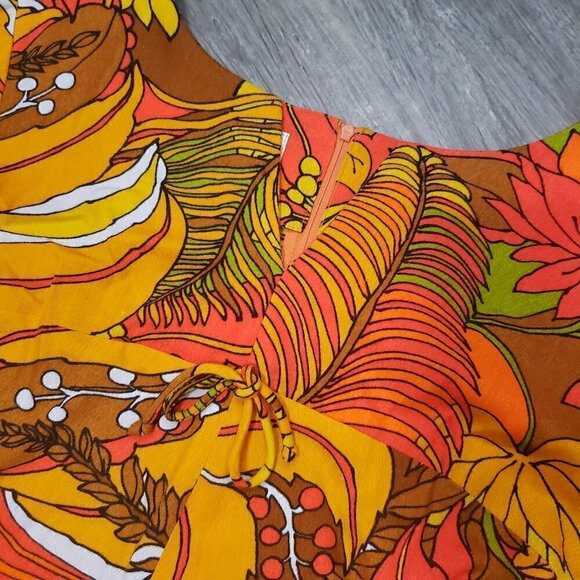 Honolulu Originals Vintage Floral Hawaiian Dress M - Picture 5 of 8